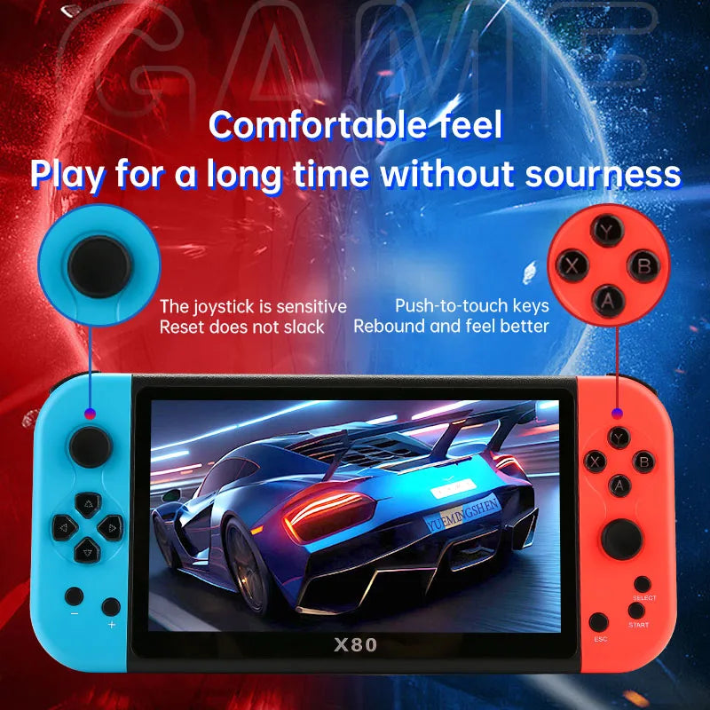NNEOBA Retro Handheld Game Player 7inch