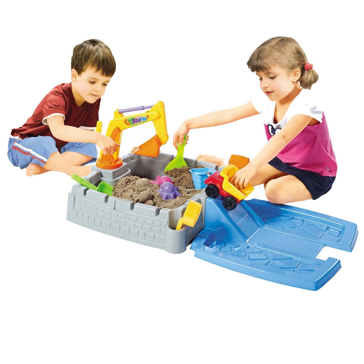 NNEDSZ Children's Sand Pit & Box Game With 11 Fun, Playtime Accessories