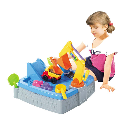 NNEDSZ Children's Sand Pit & Box Game With 11 Fun, Playtime Accessories