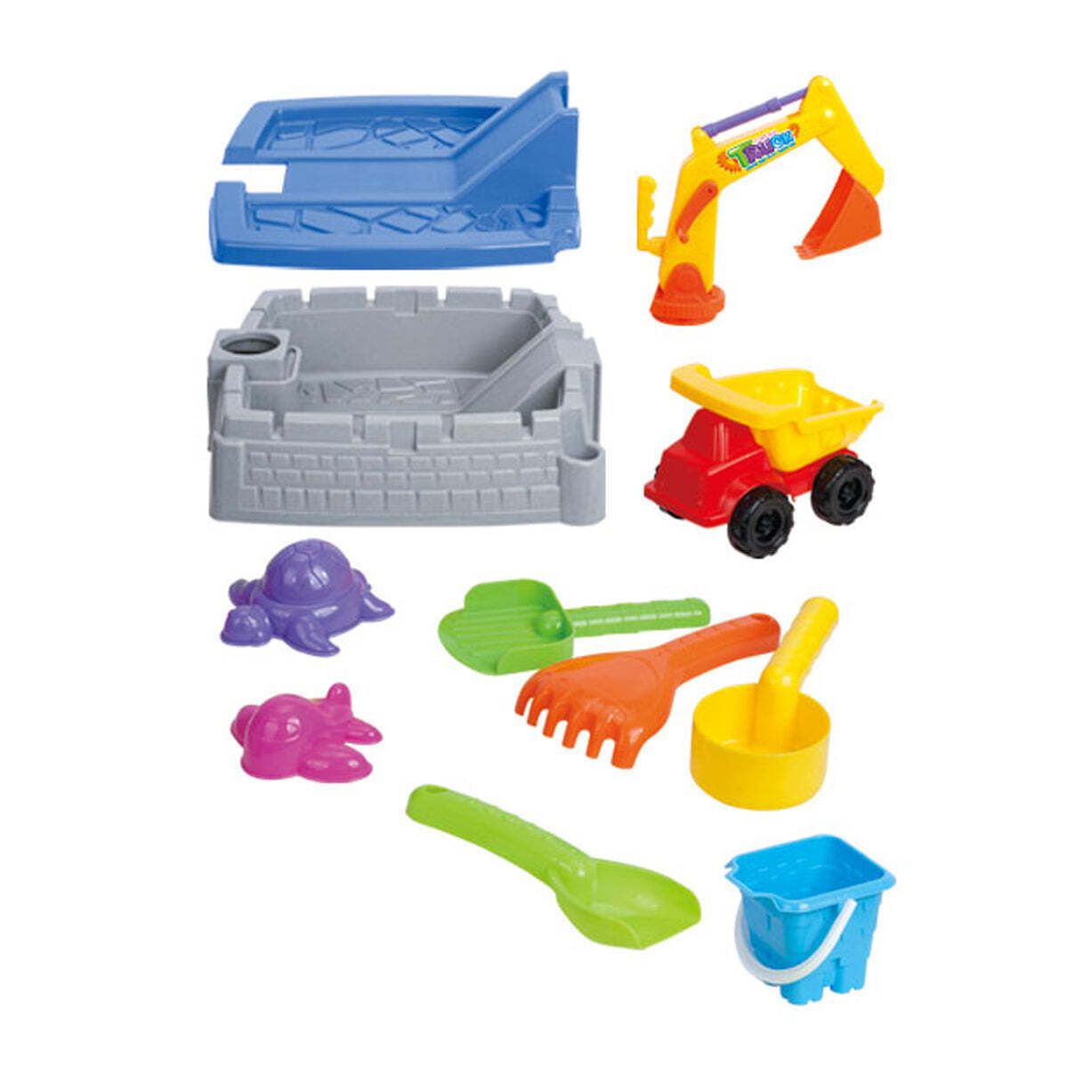 NNEDSZ Children's Sand Pit & Box Game With 11 Fun, Playtime Accessories
